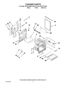 04 - Chassis Parts parts for Maytag Range MGT8775XW00 / from AppliancePartsPros.com