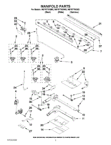 03 - Manifold Parts parts for Maytag Range MGT8775XW02 / from AppliancePartsPros.com