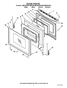 05 - Door Parts parts for Maytag Range MER7662WB3 / from AppliancePartsPros.com