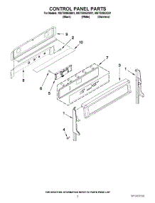 02 - Control Panel Parts parts for Maytag Range MGT8885XS01 / from AppliancePartsPros.com