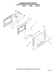 06 - Lower Door Parts parts for Maytag Range MGT8885XS01 / from AppliancePartsPros.com