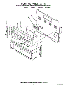 02 - Control Panel Parts parts for Maytag Range MER7662WQ3 / from AppliancePartsPros.com