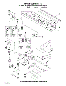 03 - Manifold Parts parts for Maytag Range MGT8885XS02 / from AppliancePartsPros.com