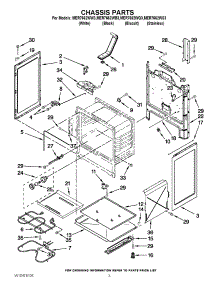 03 - Chassis Parts parts for Maytag Range MER7662WW3 / from AppliancePartsPros.com