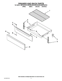 04 - Drawer And Rack Parts parts for Maytag Range MER7662WW3 / from AppliancePartsPros.com