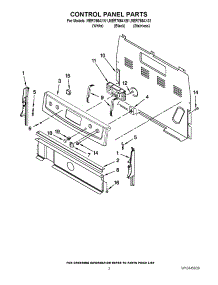 02 - Control Panel Parts parts for Maytag Range MER7664XB1 / from AppliancePartsPros.com
