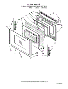 05 - Door Parts parts for Maytag Range MER7664XB1 / from AppliancePartsPros.com