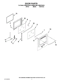 04 - Door Parts parts for Maytag Range MER8670AS0 / from AppliancePartsPros.com