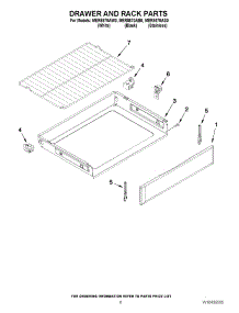 05 - Drawer And Rack Parts parts for Maytag Range MER8670AW0 / from AppliancePartsPros.com