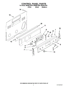 02 - Control Panel Parts parts for Maytag Range MER8674AS0 / from AppliancePartsPros.com