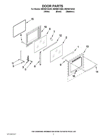 04 - Door Parts parts for Maytag Range MER8674AS0 / from AppliancePartsPros.com