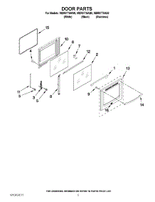 04 - Door Parts parts for Maytag Range MER8775AB0 / from AppliancePartsPros.com