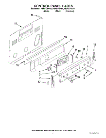 02 - Control Panel Parts parts for Maytag Range MER8775AS0 / from AppliancePartsPros.com