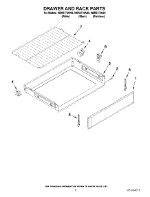 05 - Drawer And Rack Parts parts for Maytag Range MER8775AS0 / from AppliancePartsPros.com