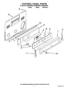 02 - Control Panel Parts parts for Maytag Range MER8880AB0 / from AppliancePartsPros.com