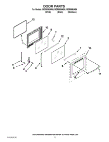04 - Door Parts parts for Maytag Range MER8880AB0 / from AppliancePartsPros.com