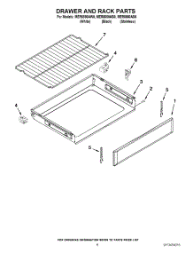 05 - Drawer And Rack Parts parts for Maytag Range MER8880AW0 / from AppliancePartsPros.com