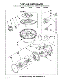 06 - Pump And Motor Parts parts for Maytag Dishwasher MDBH949AWB2 / from AppliancePartsPros.com