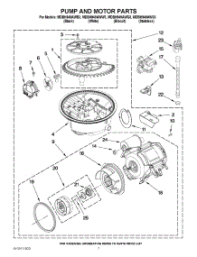 05 - Pump And Motor Parts parts for Maytag Dishwasher MDBH949AWQ3 / from AppliancePartsPros.com