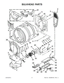 03 - Bulkhead Parts parts for Maytag Dryer YMED3000BG0 / from AppliancePartsPros.com
