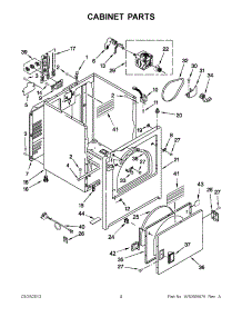 02 - Cabinet Parts parts for Maytag Dryer YNED4600YQ1 / from AppliancePartsPros.com