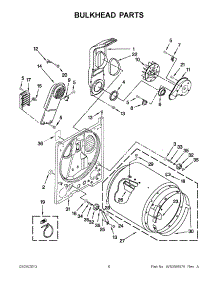 03 - Bulkhead Parts parts for Maytag Dryer YNED4600YQ1 / from AppliancePartsPros.com
