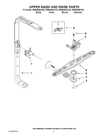 07 - Upper Wash And Rinse Parts parts for Maytag Dishwasher MDBH949AWS2 / from AppliancePartsPros.com