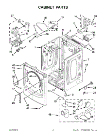 02 - Cabinet Parts parts for Maytag Dryer YMED4200BW0 / from AppliancePartsPros.com
