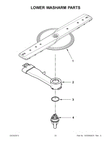 11 - Lower Washarm Parts parts for Maytag Dishwasher MDBH949PAB2 / from AppliancePartsPros.com