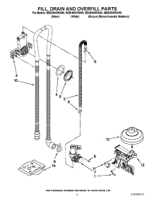 04 - Fill, Drain And Overfill Parts parts for Maytag Dishwasher MDBH949PAM0 / from AppliancePartsPros.com