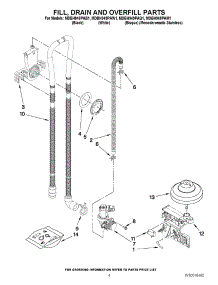 04 - Fill, Drain And Overfill Parts parts for Maytag Dishwasher MDBH949PAM1 / from AppliancePartsPros.com