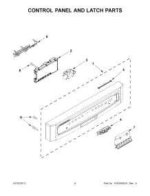 02 - Control Panel And Latch Parts parts for Maytag Dishwasher MDBH949PAQ2 / from AppliancePartsPros.com