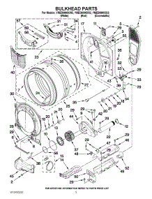 03 - Bulkhead Parts parts for Maytag Dryer YMED6000XR2 / from AppliancePartsPros.com