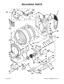03 - Bulkhead Parts parts for Maytag Dryer YMED6000XW0 / from AppliancePartsPros.com