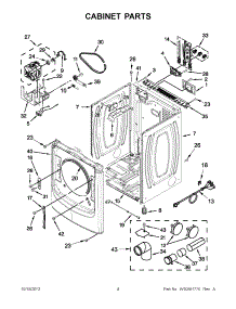 02 - Cabinet Parts parts for Maytag Dryer YMED7000AW0 / from AppliancePartsPros.com