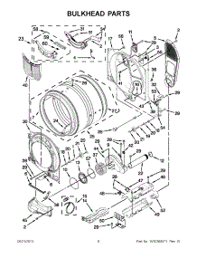 03 - Bulkhead Parts parts for Maytag Dryer YMED7000XR0 / from AppliancePartsPros.com