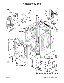 02 - Cabinet Parts parts for Maytag Dryer YMED7000XW0 / from AppliancePartsPros.com