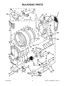 03 - Bulkhead Parts parts for Maytag Dryer YMED7000XW3 / from AppliancePartsPros.com