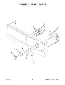 02 - Control Panel Parts parts for Maytag Dryer YMED7500YW0 / from AppliancePartsPros.com
