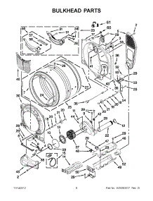 03 - Bulkhead Parts parts for Maytag Dryer YMED8000AG0 / from AppliancePartsPros.com