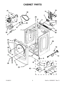 02 - Cabinet Parts parts for Maytag Dryer YMED8000AW0 / from AppliancePartsPros.com
