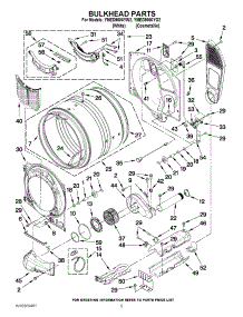 03 - Bulkhead Parts parts for Maytag Dryer YMED9000YG2 / from AppliancePartsPros.com