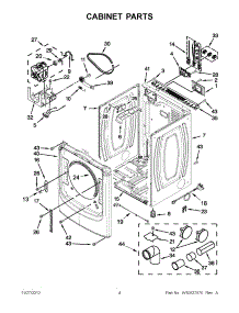 02 - Cabinet Parts parts for Maytag Dryer YMED9000YG3 / from AppliancePartsPros.com