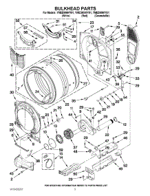 03 - Bulkhead Parts parts for Maytag Dryer YMED9000YW1 / from AppliancePartsPros.com
