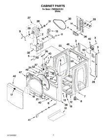 02 - Cabinet Parts parts for Maytag Dryer YMEDB400VQ1 / from AppliancePartsPros.com