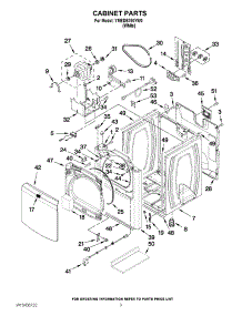 02 - Cabinet Parts parts for Maytag Dryer YMEDB750YW0 / from AppliancePartsPros.com