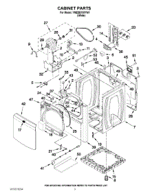 02 - Cabinet Parts parts for Maytag Dryer YMEDB750YW1 / from AppliancePartsPros.com