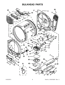03 - Bulkhead Parts parts for Maytag Dryer YMEDB750YW2 / from AppliancePartsPros.com