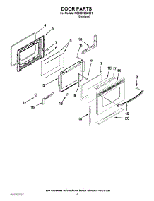 04 - Door Parts parts for Maytag Range MES5875BAS21 / from AppliancePartsPros.com