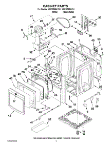 02 - Cabinet Parts parts for Maytag Dryer YMEDB850YG1 / from AppliancePartsPros.com